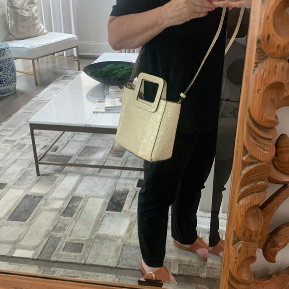 Staud Mini Shirley Embossed Animal Bag Small - Picture 13 of 15